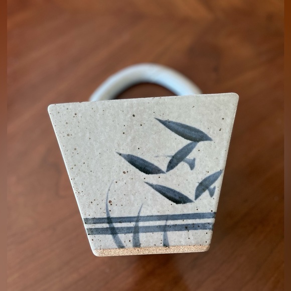 Like New! Vintage Stoneware speckled glaze Pocket Planter or Tabletop Decor - Picture 10 of 10